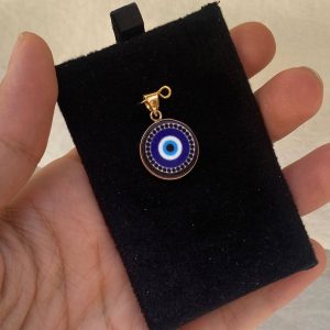 پلاک طلا چشم نظر دور قاب 140312