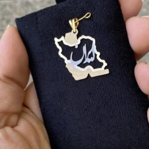 پلاک طلا نقشه ایران 145204 - اتمام موجودی