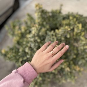 انگشتر طلا گره کمربندی 111201 - اتمام موجودی