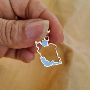 پلاک طلا نقشه ایران مینا دار 145367 - اتمام موجودی