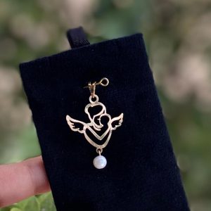 پلاک مادر و کودک با آویز مروارید 145273 - اتمام موجودی
