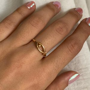 انگشتر طلا مینیمال ماهی 111035 - اتمام موجودی