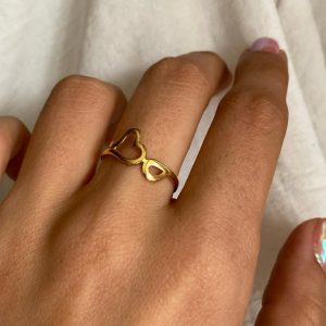 انگشتر مینیمال قلب 111080 - اتمام موجودی