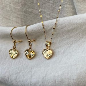 نیمست طلا قلب تراش دار 181635و121420 - اتمام موجودی