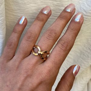 انگشتر طلا گره کمربندی 111202 - اتمام موجودی