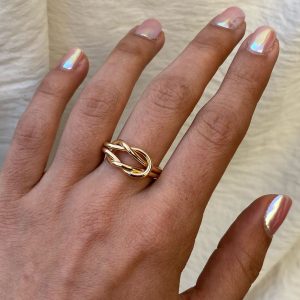 انگشتر طلا گره 111194 - اتمام موجودی