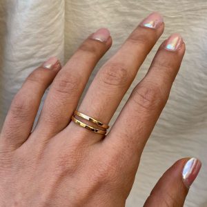 انگشتر طلا دو ردیف خط 511024 - اتمام موجودی