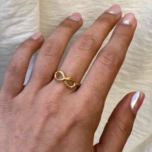 انگشتر طلا مینیمال بینهایت 111204 - اتمام موجودی