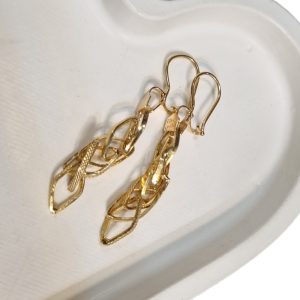 گوشواره طلا عصایی کلاسیک 121573