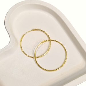 گوشواره طلا حلقه ای ساده 121551 - اتمام موجودی