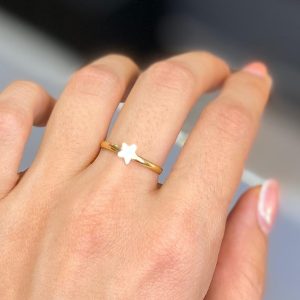 انگشتر طلا مینیمال ستاره 111213 - اتمام موجودی