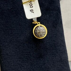 پلاک طلا سواروسکی سفید 145746 - اتمام موجودی