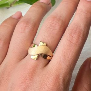 انگشتر طلا پیچ مات و براق 511044 - اتمام موجودی