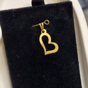 پلاک آویز طلا قلب 145728 - اتمام موجودی