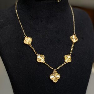 گردنبند طلا پنج گل ونکلیف 181698 - اتمام موجودی