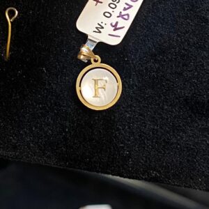 پلاک طلا حرف F با صدف 145752 - اتمام موجودی