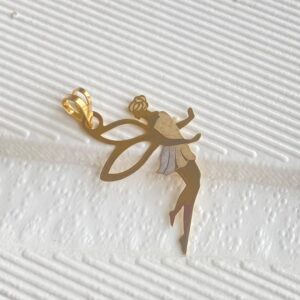 پلاک طلا فرشته بال دار 145609