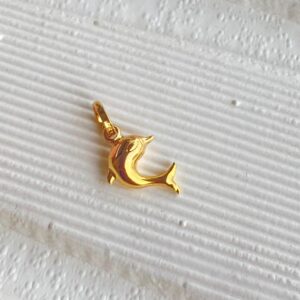 پلاک طلا دلفین 145605 - اتمام موجودی