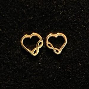 گوشواره طلا قلب و بینهایت 121507