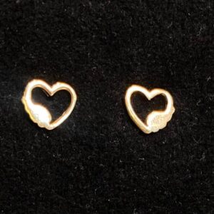 گوشواره طلا قلب و بال فرشته 121513