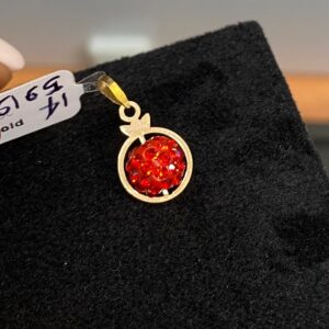 پلاک طلا انار سواروفسکی 145875 - اتمام موجودی