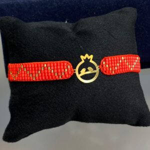 دستبند طلا بندی انار و پرنده 331414 - اتمام موجودی