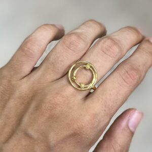 انگشتر طلا گوی متحرک 511123