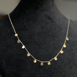 گردنبند طلا گل پولکی 182030 - اتمام موجودی